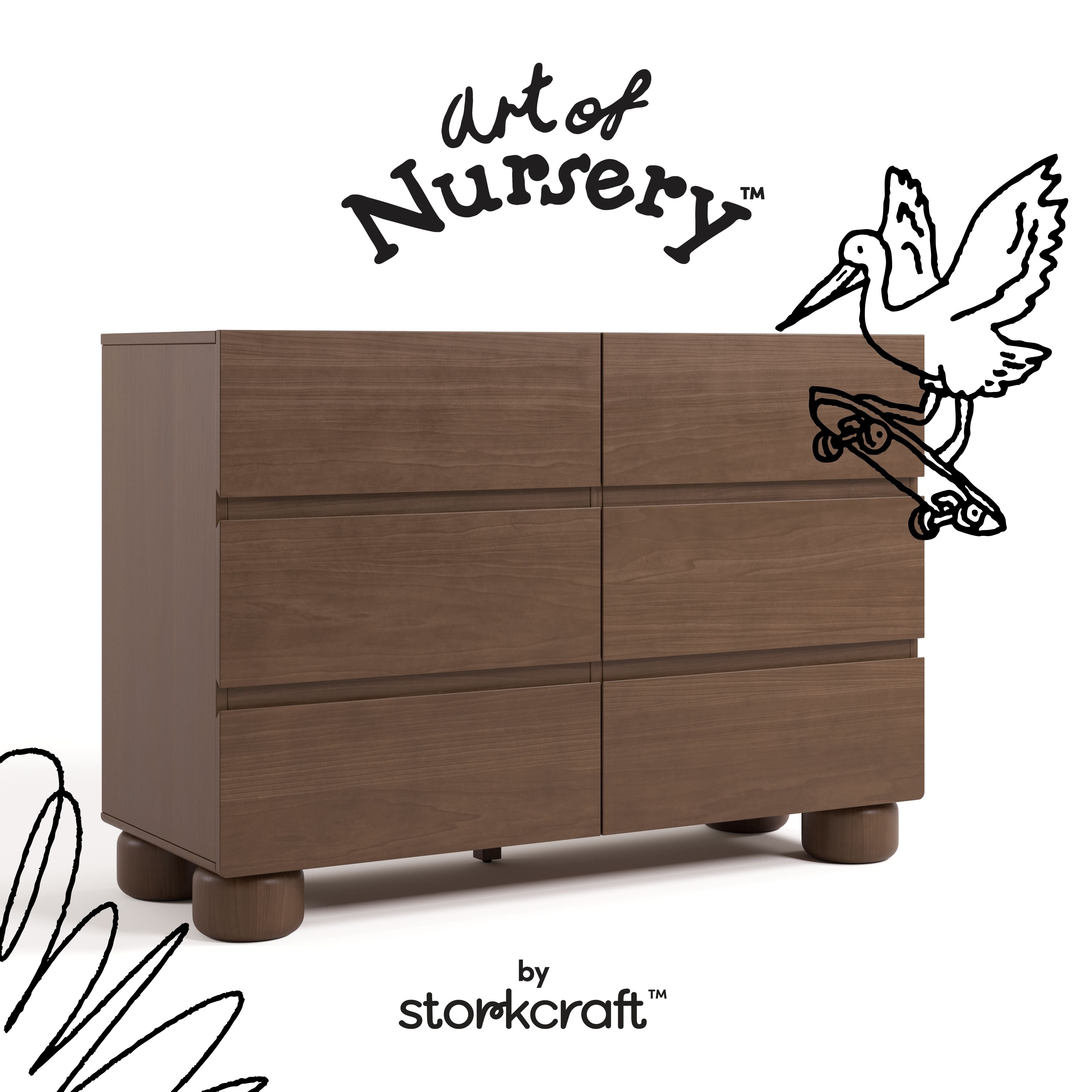 Storkcraft Sorrento 6 Drawer Dresser.
