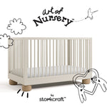 Storkcraft Sorrento 3-in-1 Convertible Crib with Bonus Toddler Guardrail.