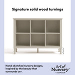 Storkcraft Rio 6 Cube Storage Organizer Bookcase.