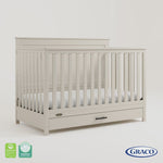 Tristan frosted oat crib with drawer 360 video