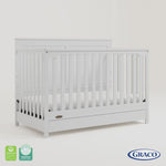 Hadley white crib with drawer 360 video
