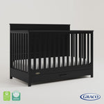 Tristan black crib with drawer 360 video