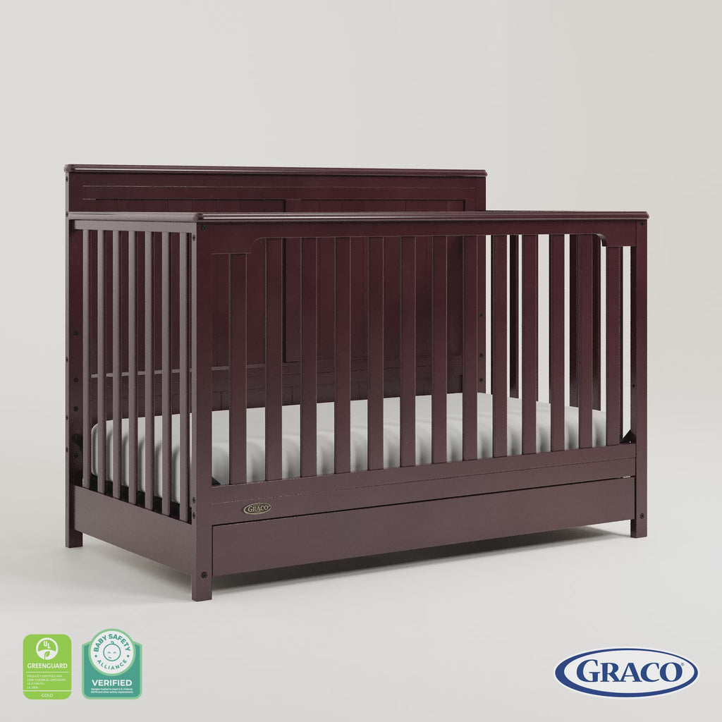 Hadley espresso crib with drawer 360 video