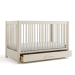 Storkcraft Malta 5-in-1 Convertible Crib with Drawer.