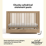 Storkcraft Malta 5-in-1 Convertible Crib with Drawer.