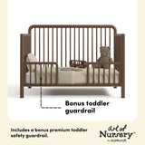 Storkcraft® Porto Deluxe 5-in-1 Convertible Crib with Bonus Toddler Guardrail