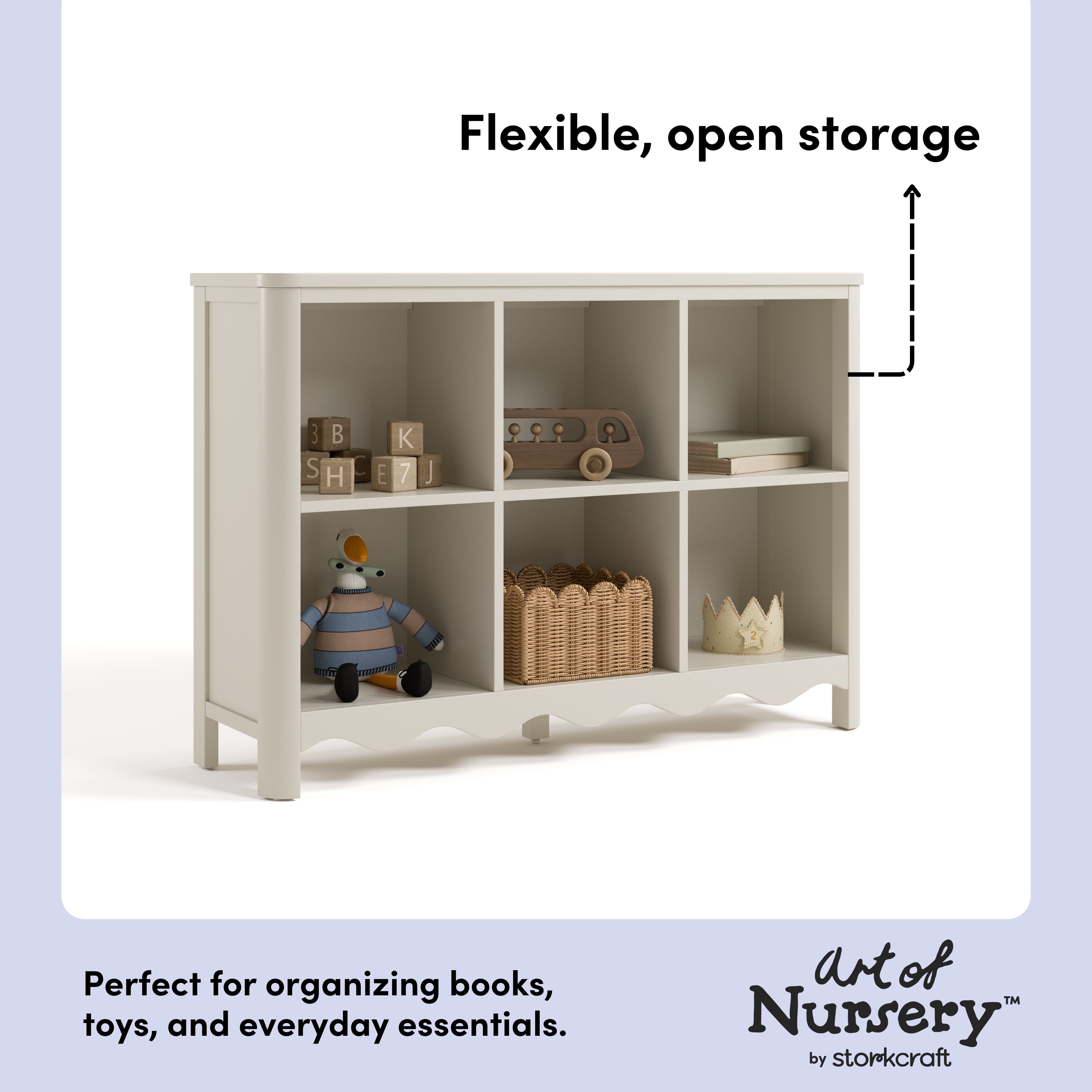 Storkcraft Casablanca 6 Cube Organizer Bookcase.