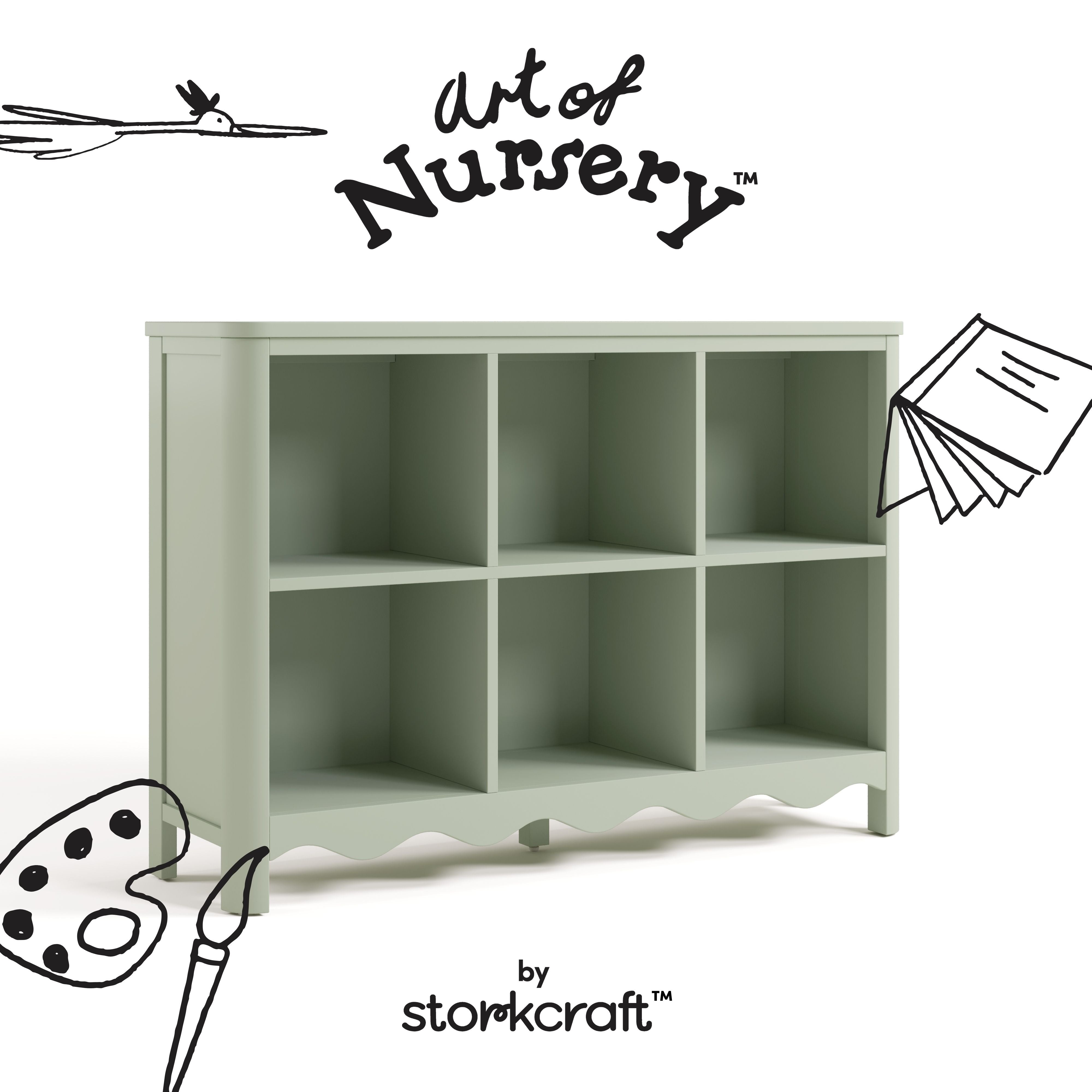 Storkcraft Casablanca 6 Cube Organizer Bookcase.