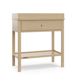 Driftwood Graco storage changing table angle view