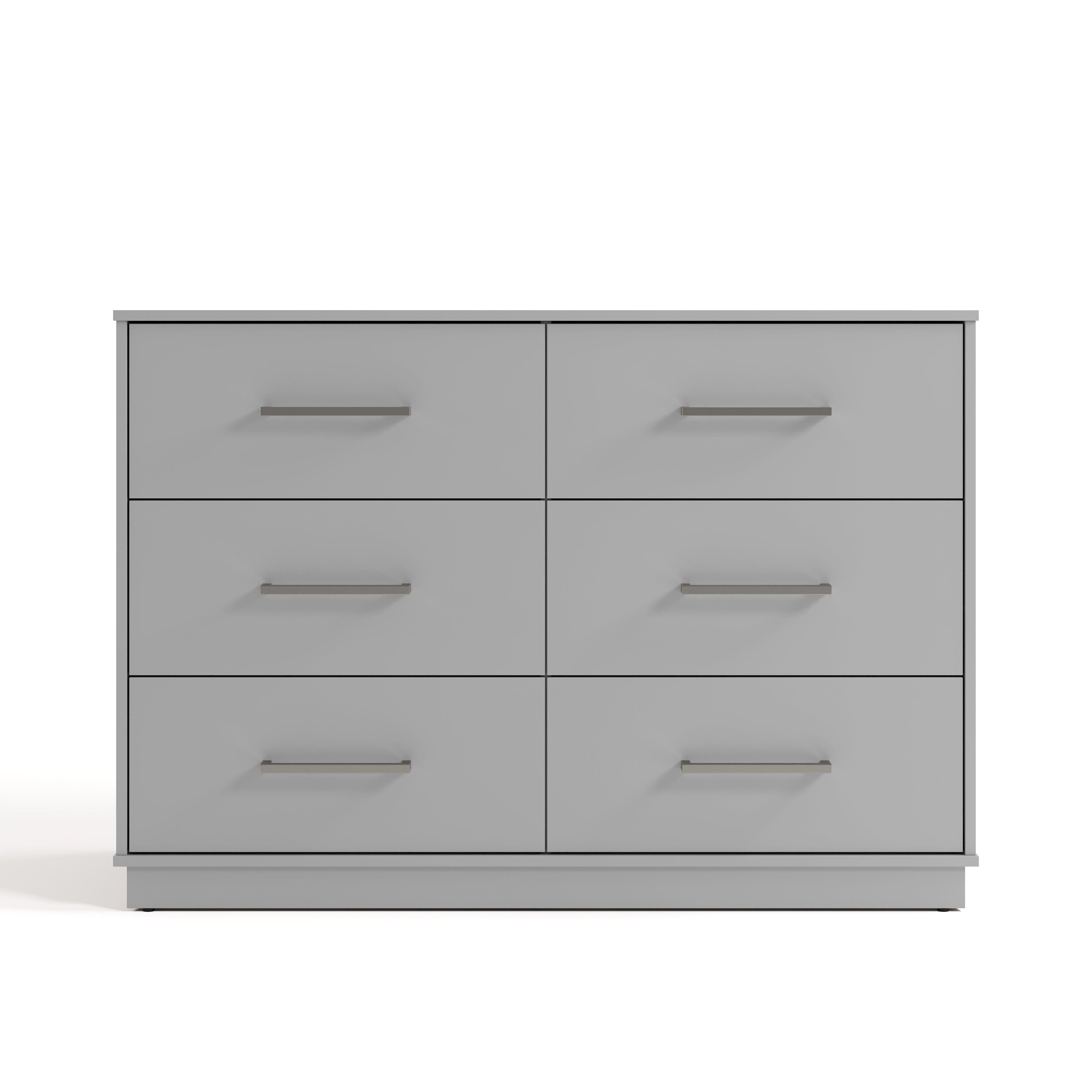 graco grey dresser Graco Benton 6-Drawer Double Dresser Pebble Gray : Target