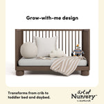 Storkcraft Sorrento 3-in-1 Convertible Crib with Bonus Toddler Guardrail.
