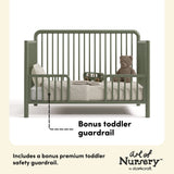 Storkcraft® Porto Deluxe 5-in-1 Convertible Crib with Bonus Toddler Guardrail