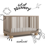 Storkcraft Sorrento 3-in-1 Convertible Crib with Bonus Toddler Guardrail.