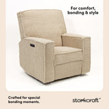 Storkcraft Texas Nursery Power Recliner Swivel Glider.