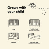 Storkcraft® Porto Deluxe 5-in-1 Convertible Crib with Bonus Toddler Guardrail