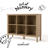 Storkcraft Rio 6 Cube Storage Organizer Bookcase.