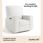 Storkcraft Texas Nursery Power Recliner Swivel Glider.