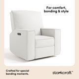 Storkcraft Texas Nursery Power Recliner Swivel Glider.