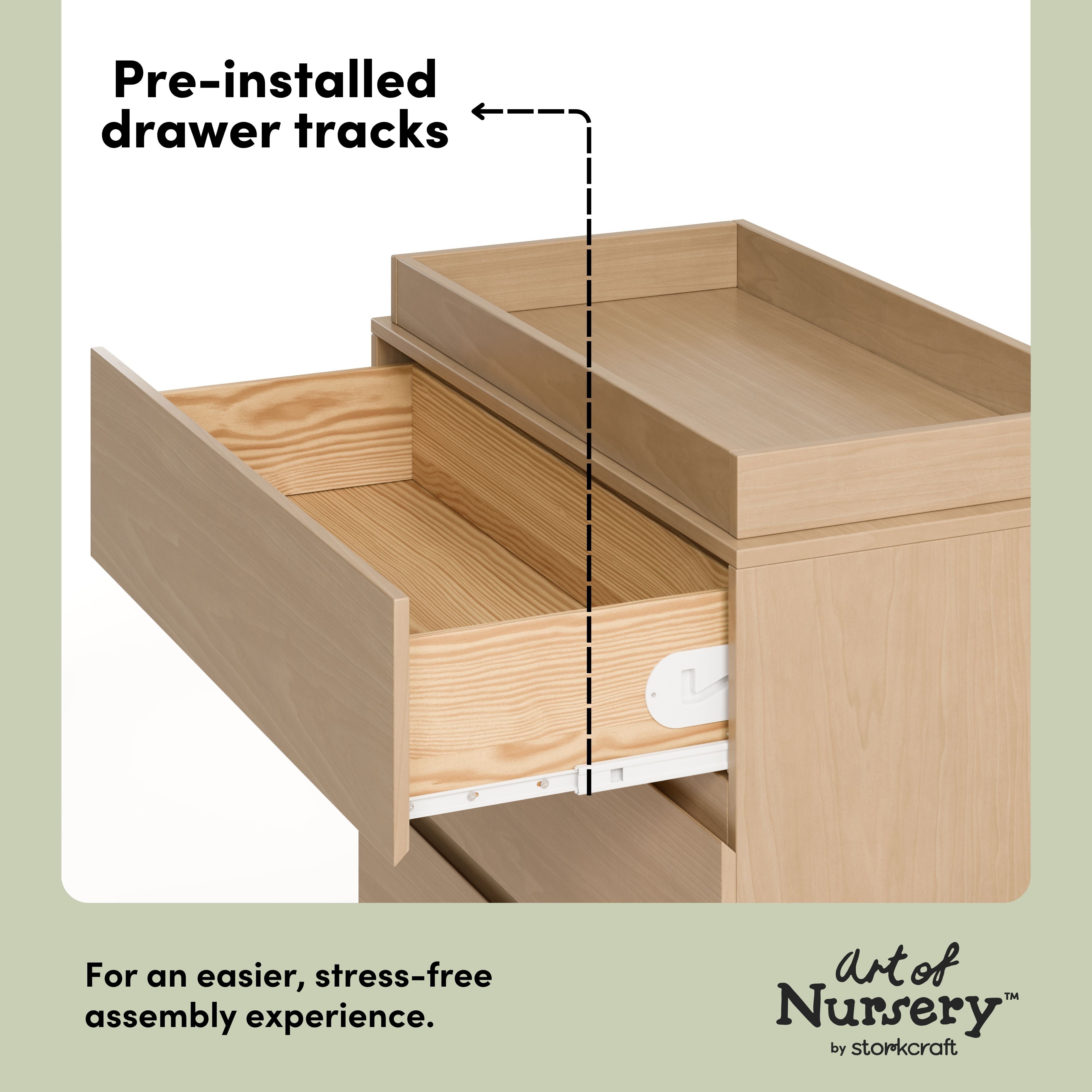 Storkcraft Sorrento 3 Drawer Chest with Changing Topper.
