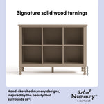 Storkcraft Rio 6 Cube Storage Organizer Bookcase.
