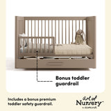 Storkcraft Malta 5-in-1 Convertible Crib with Drawer.