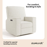 Storkcraft Texas Nursery Power Recliner Swivel Glider.