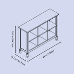 Storkcraft Rio 6 Cube Storage Organizer Bookcase.
