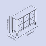 Storkcraft Rio 6 Cube Storage Organizer Bookcase.