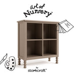 Storkcraft Rio 4 Cube Storage Organizer Bookcase.