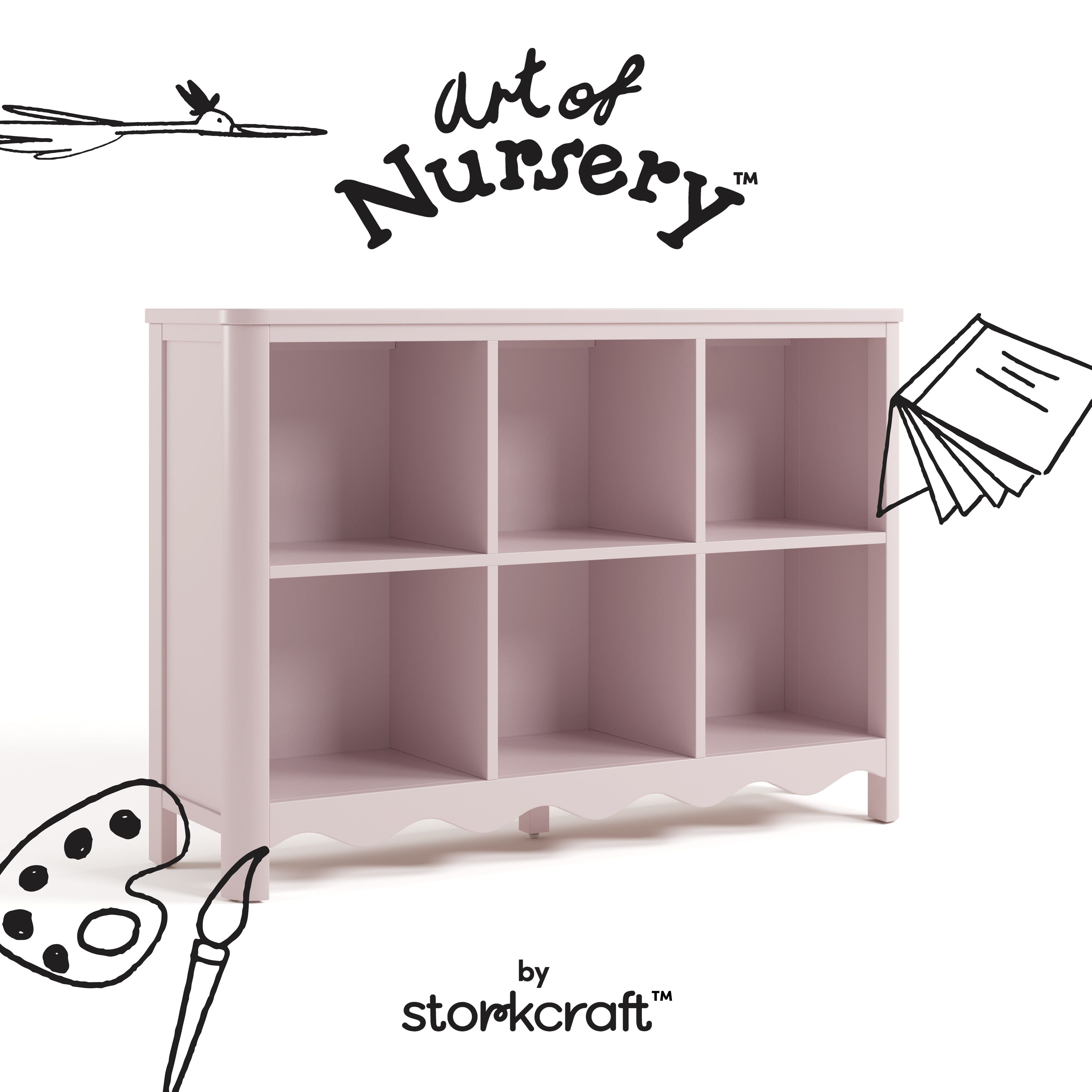 Storkcraft Casablanca 6 Cube Organizer Bookcase.