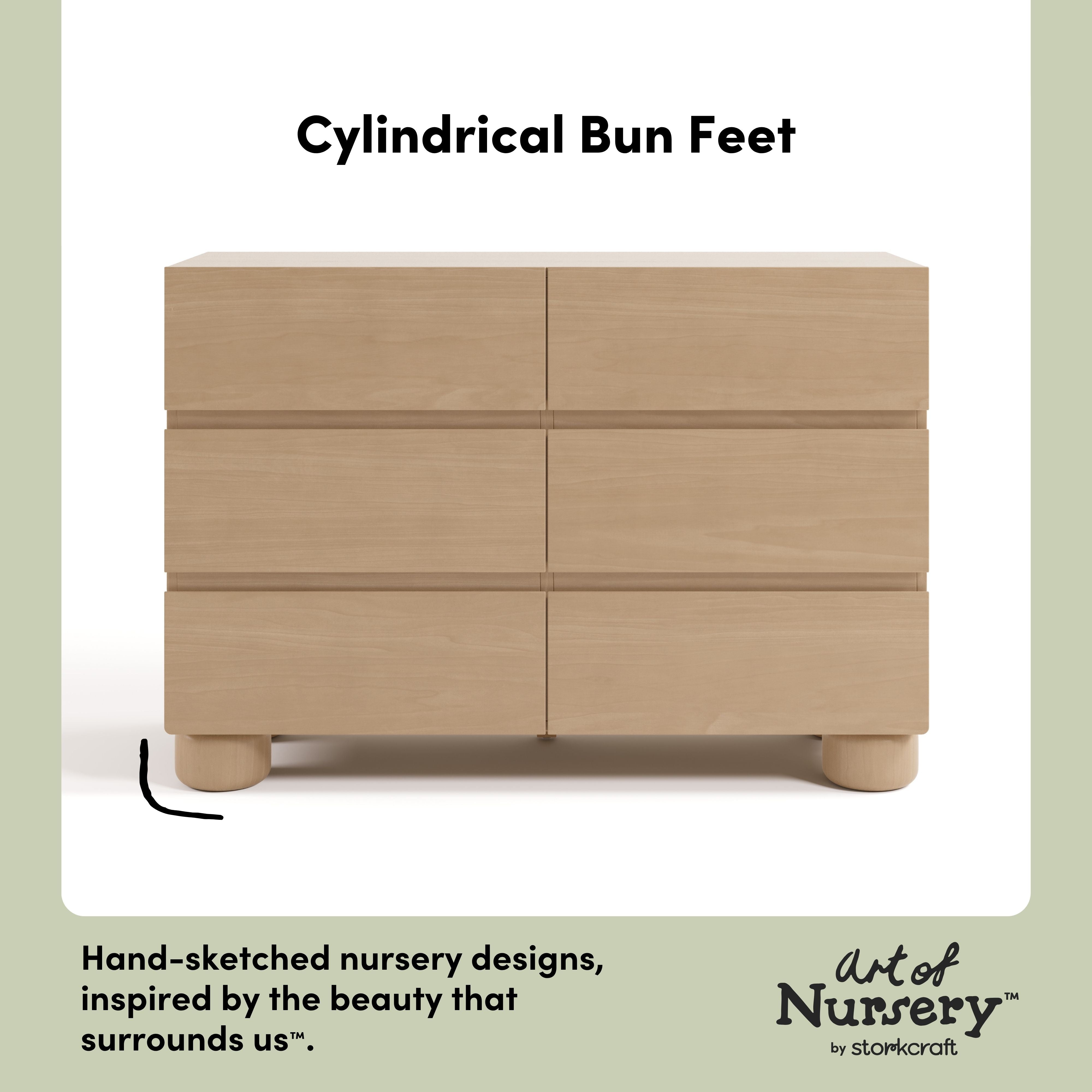 Storkcraft Sorrento 6 Drawer Dresser.
