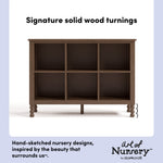Storkcraft Rio 6 Cube Storage Organizer Bookcase.