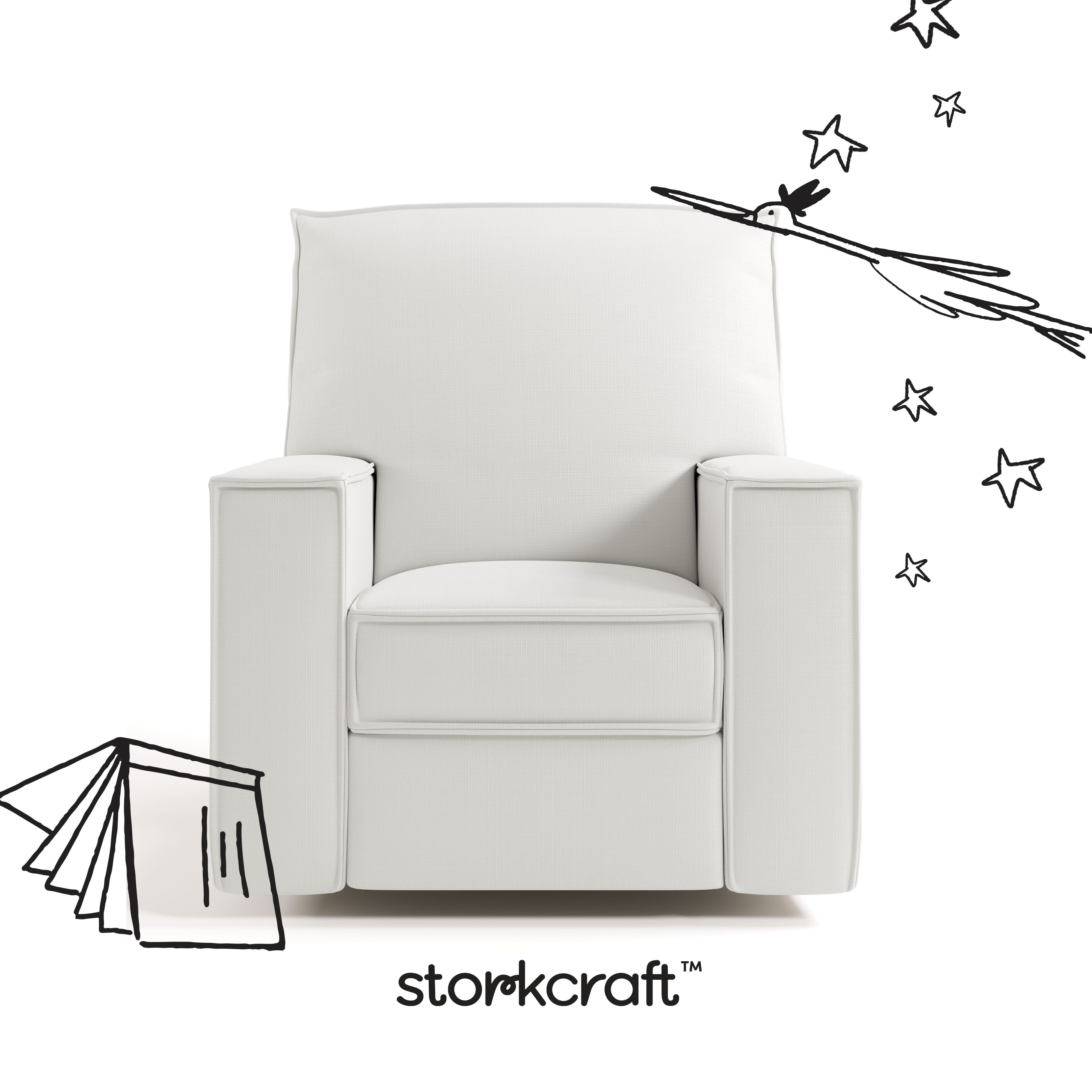 Storkcraft Texas Nursery Power Recliner Swivel Glider.