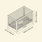 Storkcraft Malta 5-in-1 Convertible Crib with Drawer.