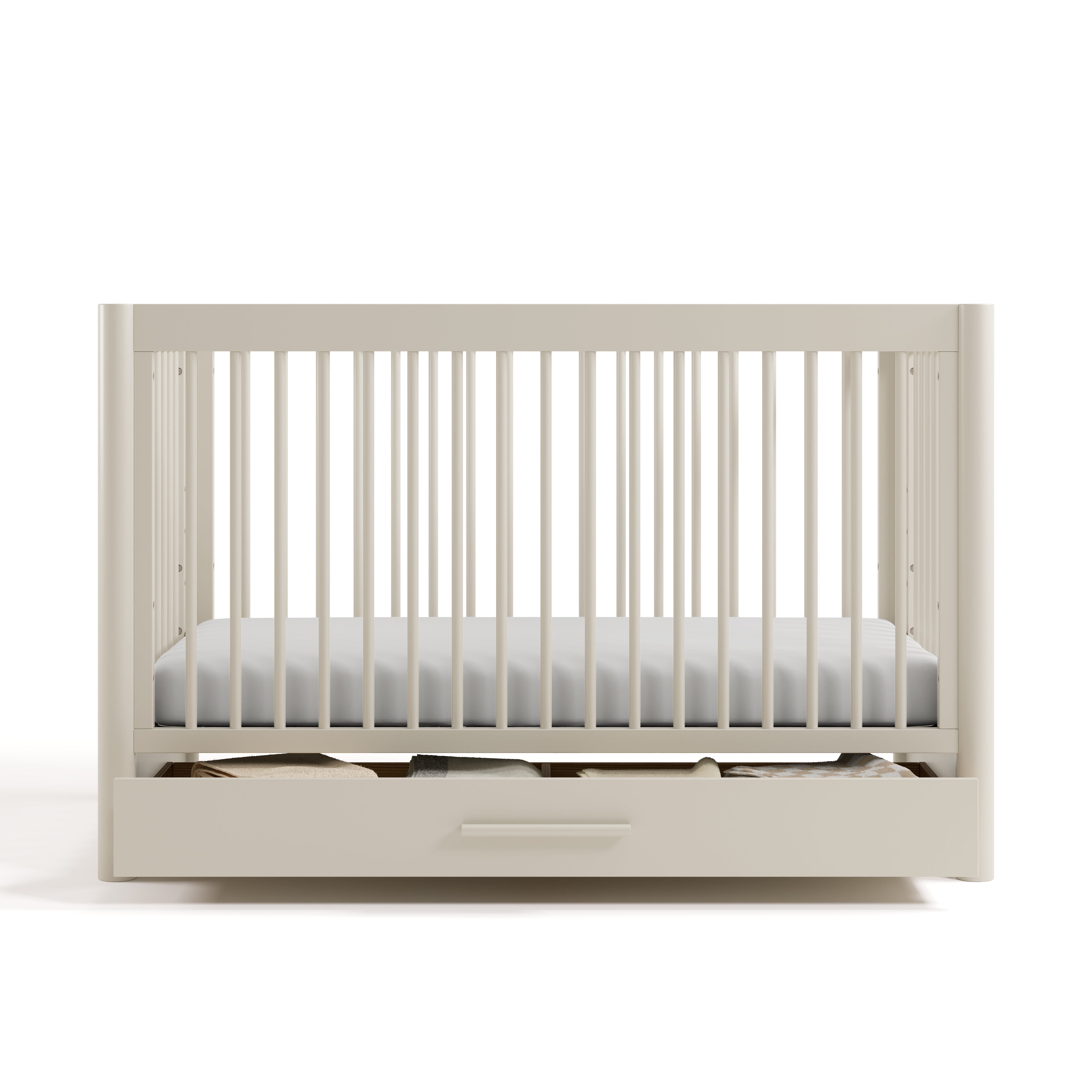 Storkcraft Malta 5-in-1 Convertible Crib with Drawer.