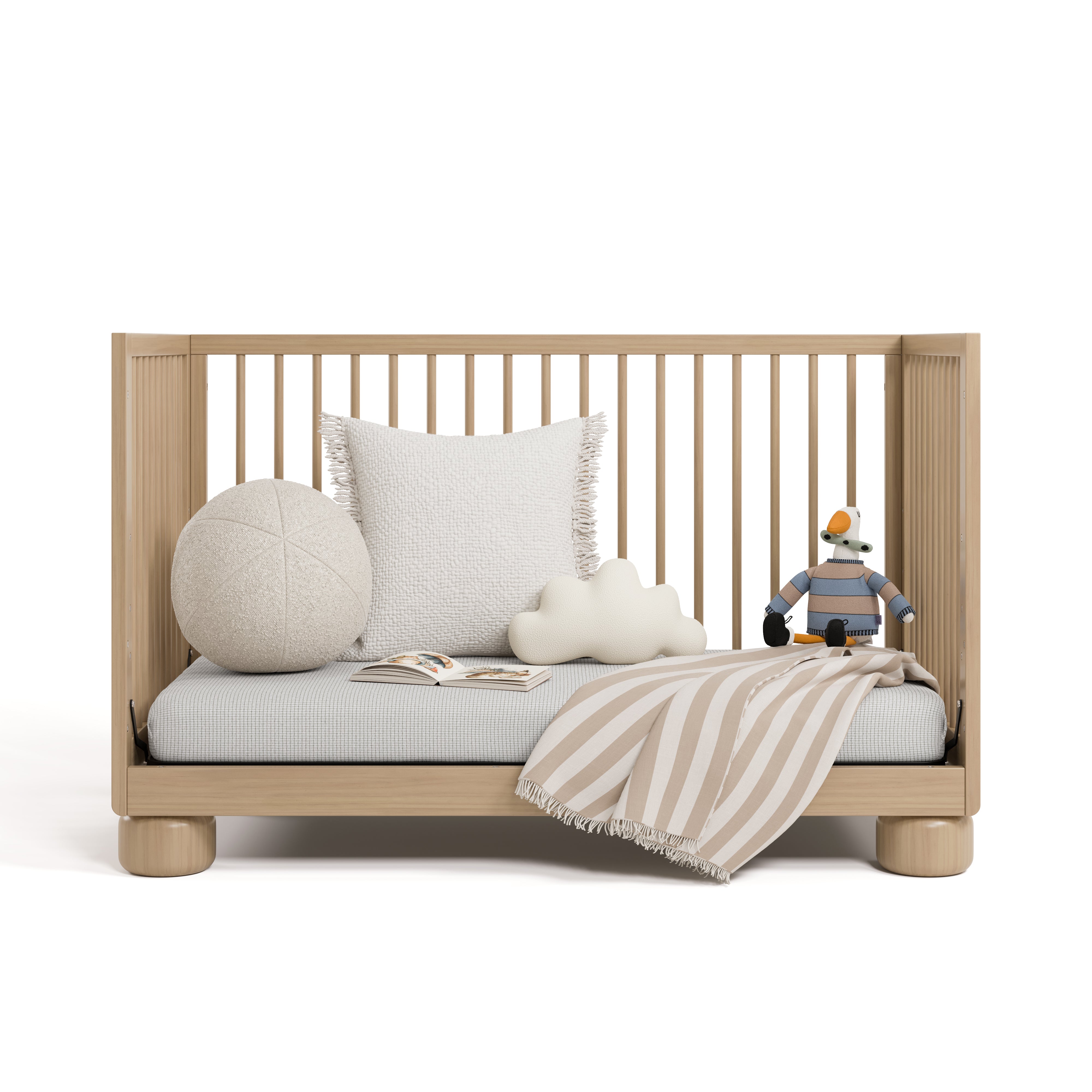 Storkcraft Sorrento 3-in-1 Convertible Crib with Bonus Toddler Guardrail.