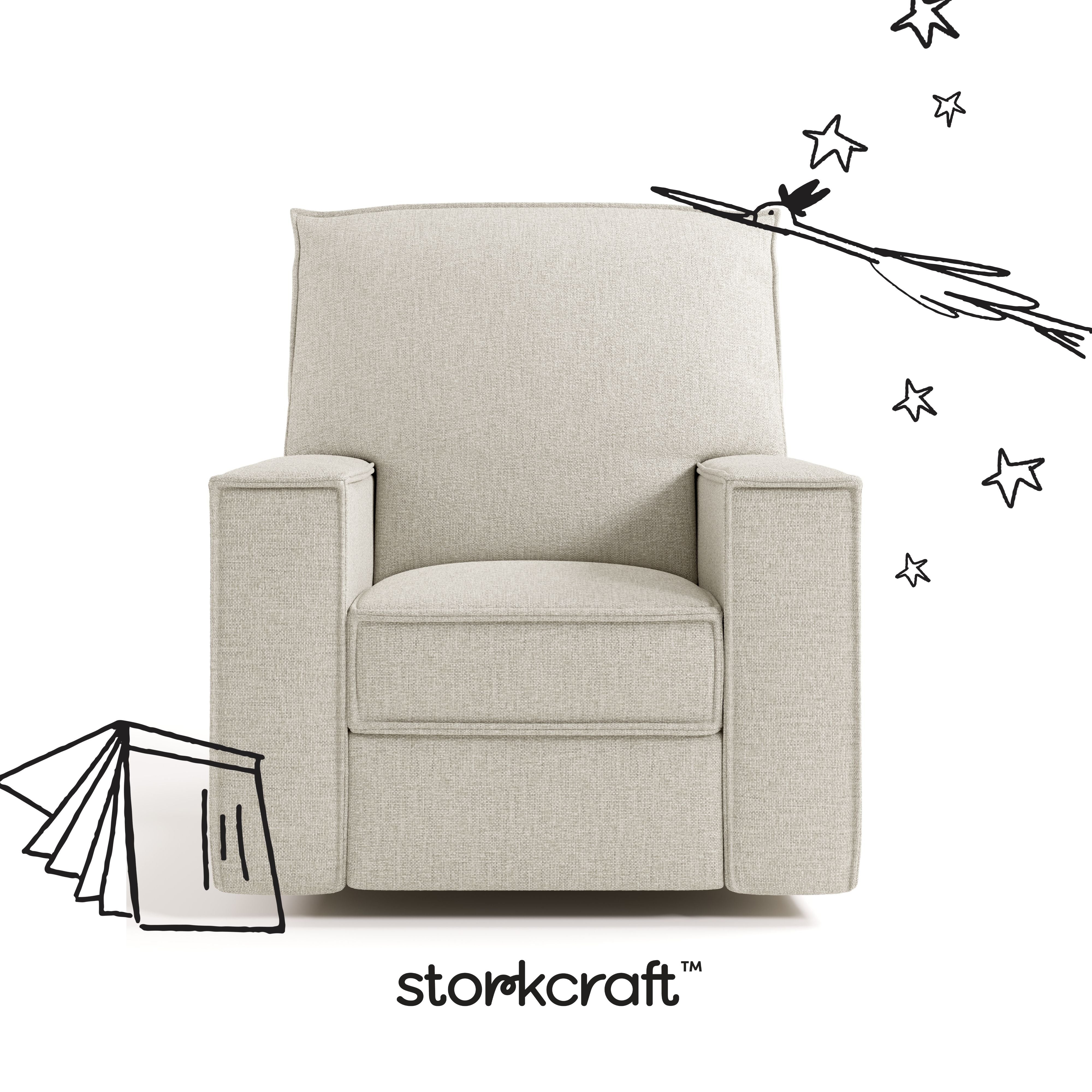 Storkcraft Texas Nursery Power Recliner Swivel Glider.