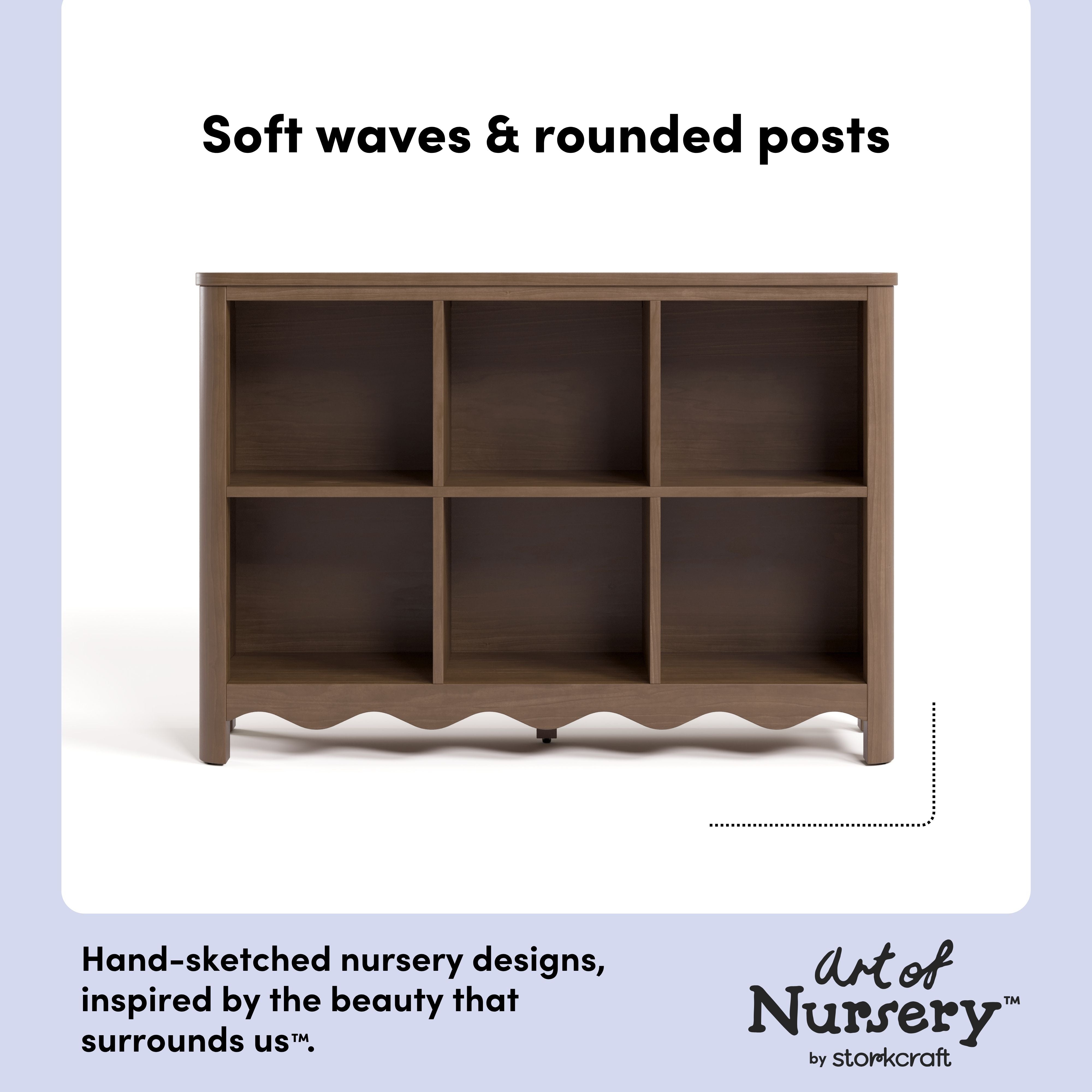 Storkcraft Casablanca 6 Cube Organizer Bookcase.