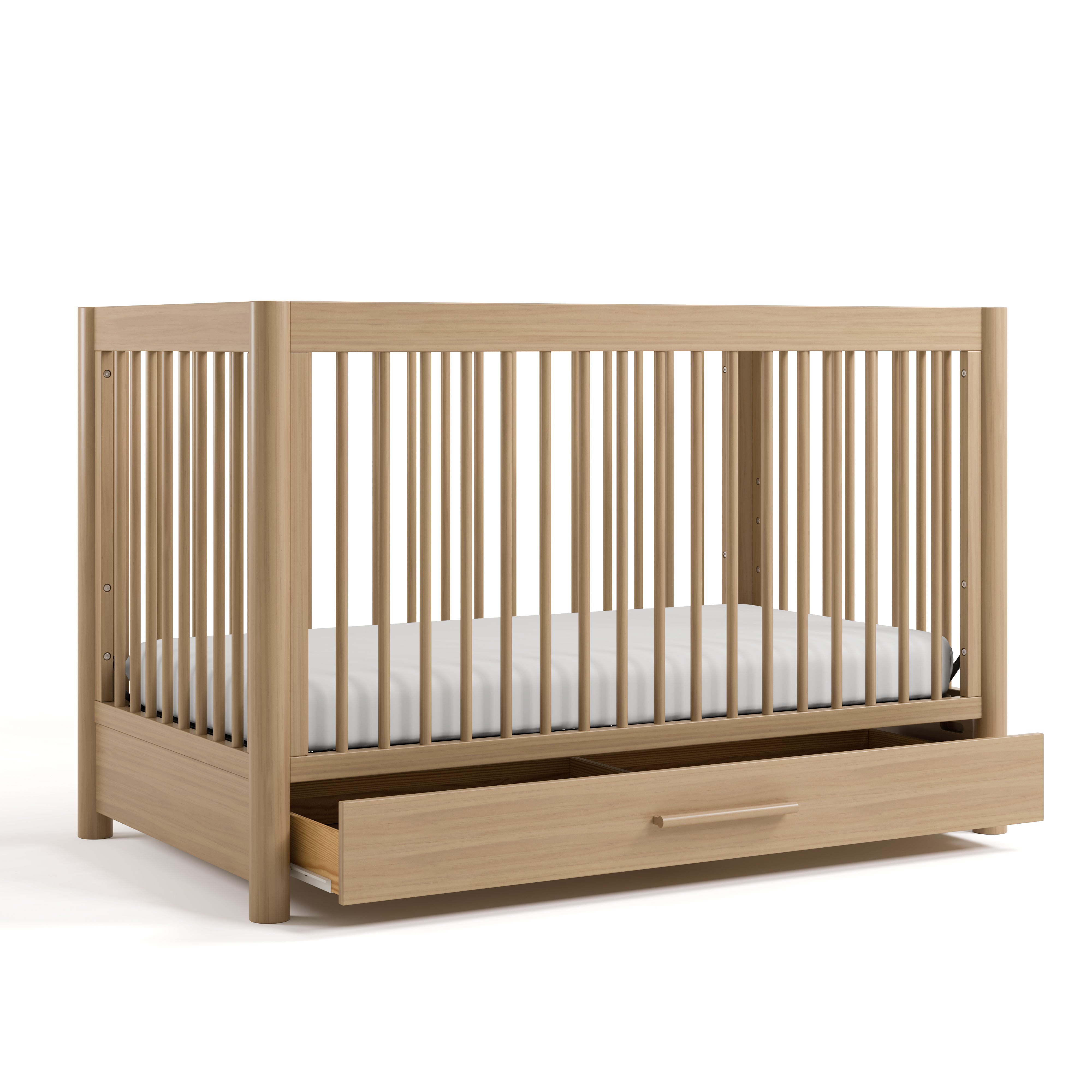 Storkcraft Malta 5-in-1 Convertible Crib with Drawer.