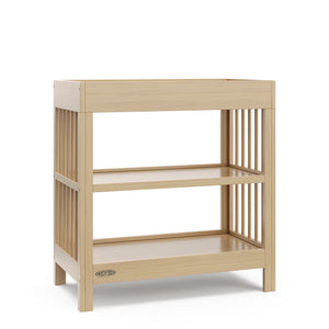 Driftwood changing table with two shelves