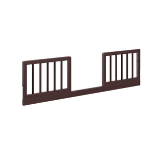 espresso Toddler Safety Guardrail Kit with dowels