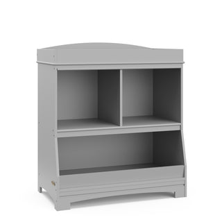  Pebble gray angled changing table with storage