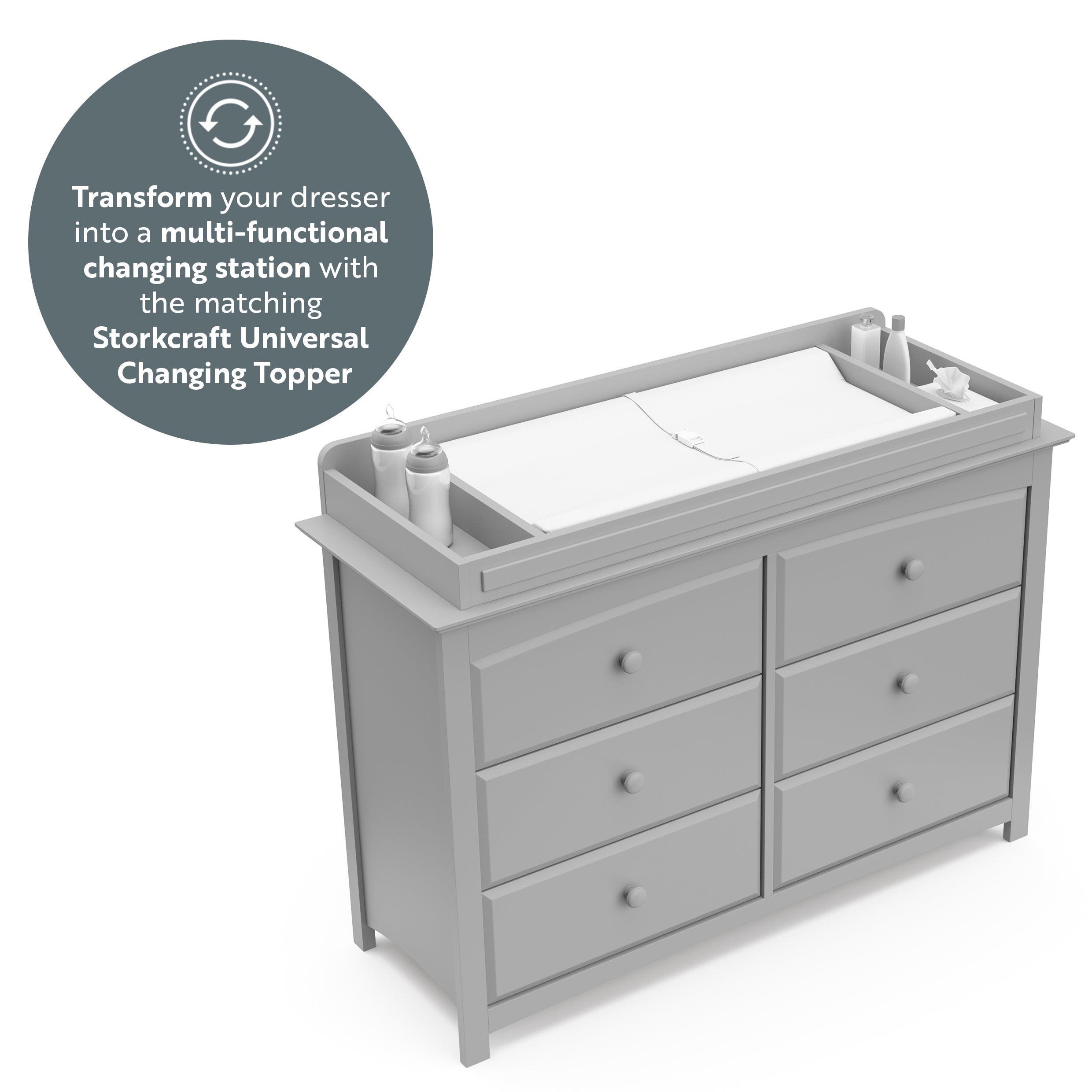Storkcraft® Kenton 6 Drawer Dresser.