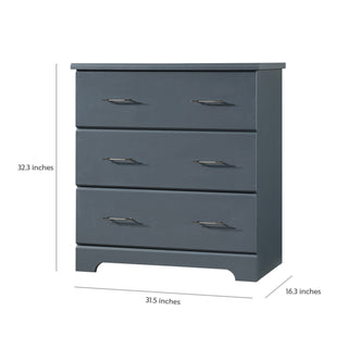 gray 3 drawer chest with dimensions