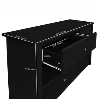 black 3 drawer chest with drawer dimensions