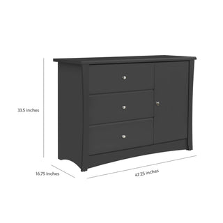 gray 3 drawer chest with dimensions