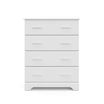 dresser 4 drawer white Brookside 4 Drawer Chest Storkcraft Color: White