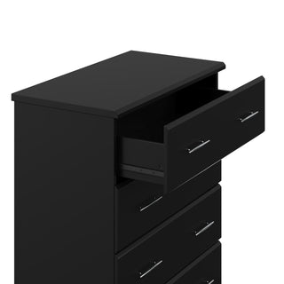 espresso 4 drawer chest with open drawer