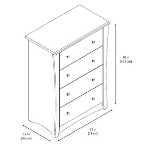 4 drawer chest with dimensions