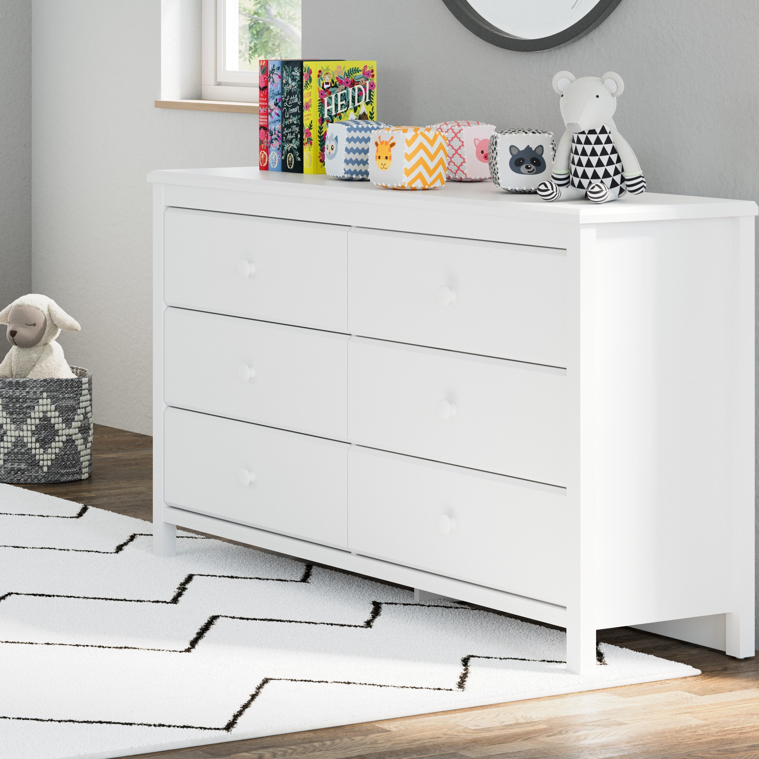 Storkcraft® Alpine 6 Drawer Dresser.